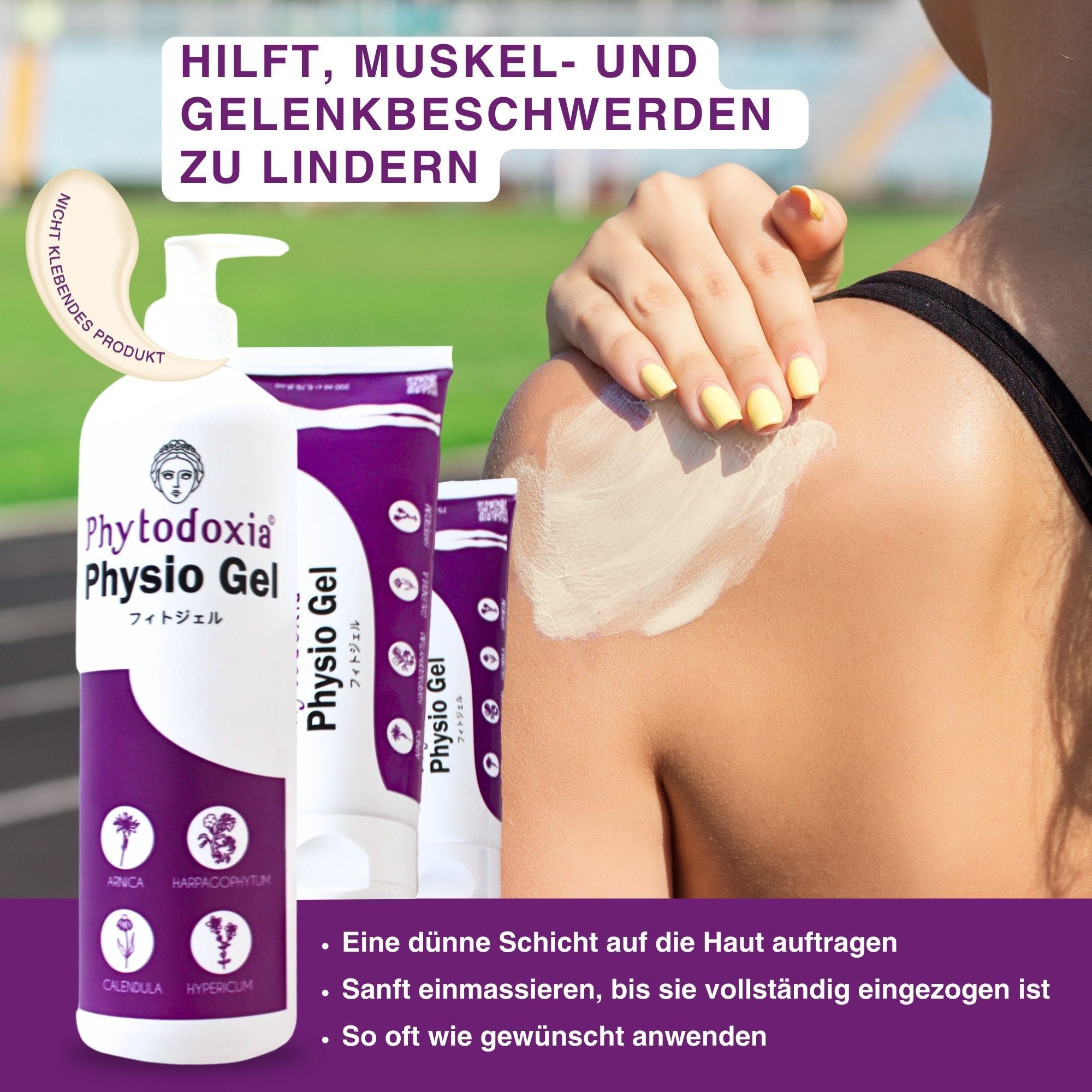 Entzündungshemmendes Massagegel Physio Gel 500 ml zur Muskel- und Gelenkregeneration